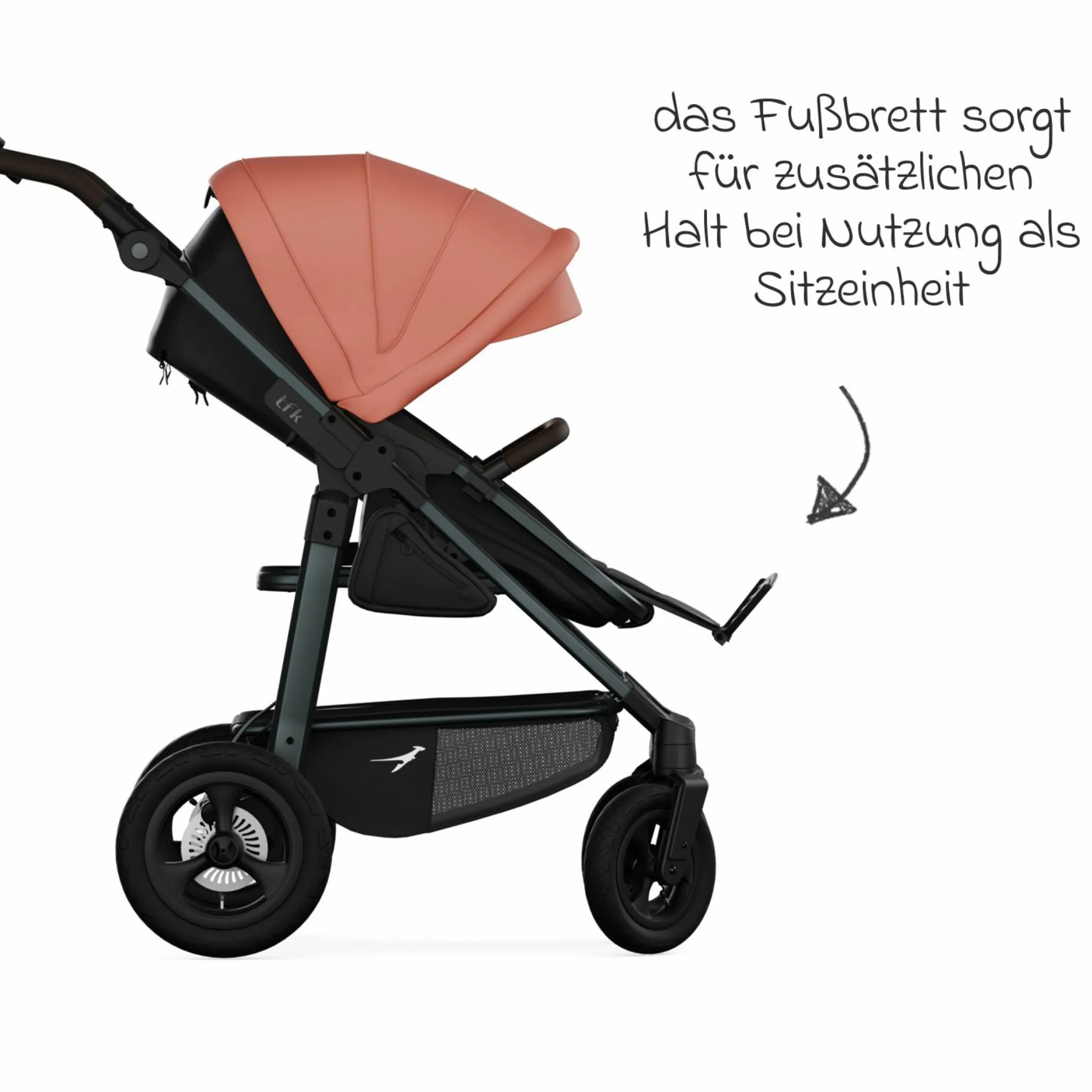 Kombi-Einheit (Wanne & Sitz) für Mono 3/4 & Pro - Lachs - Kollektion 2025