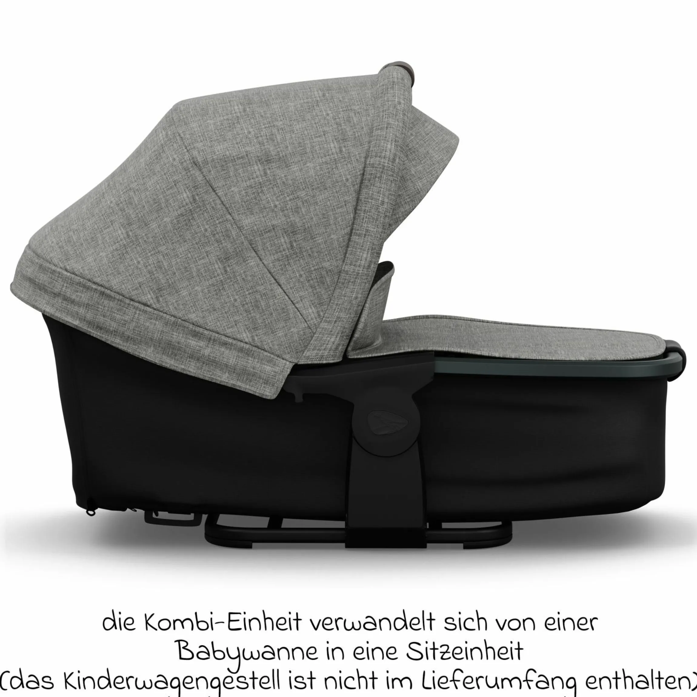 Kombi-Einheit (Wanne & Sitz) für Mono 3/4 & Pro - Premium Grau - Kollektion 2025