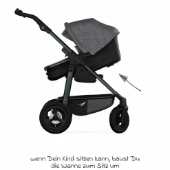 Kombi-Einheit (Wanne & Sitz) für Mono 3/4 & Pro - Premium Grau - Kollektion 2025