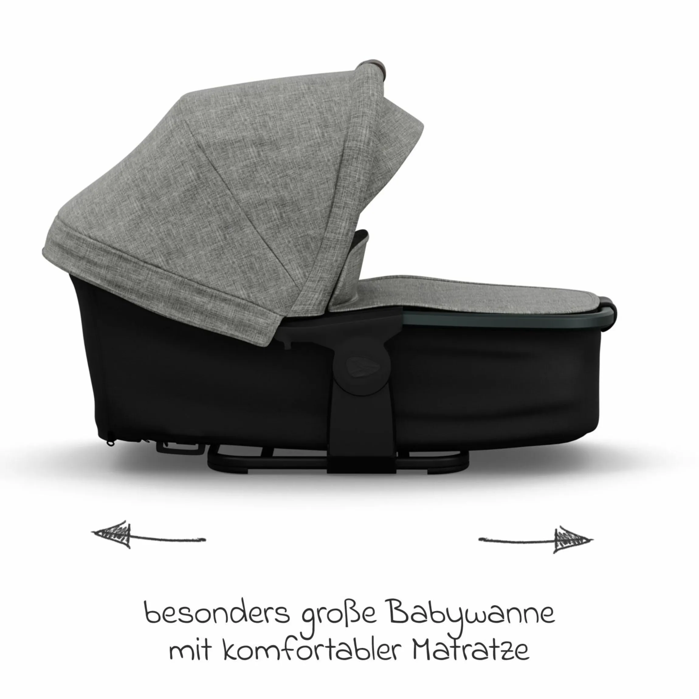 Kombi-Einheit (Wanne & Sitz) für Mono 3/4 & Pro - Premium Grau - Kollektion 2025