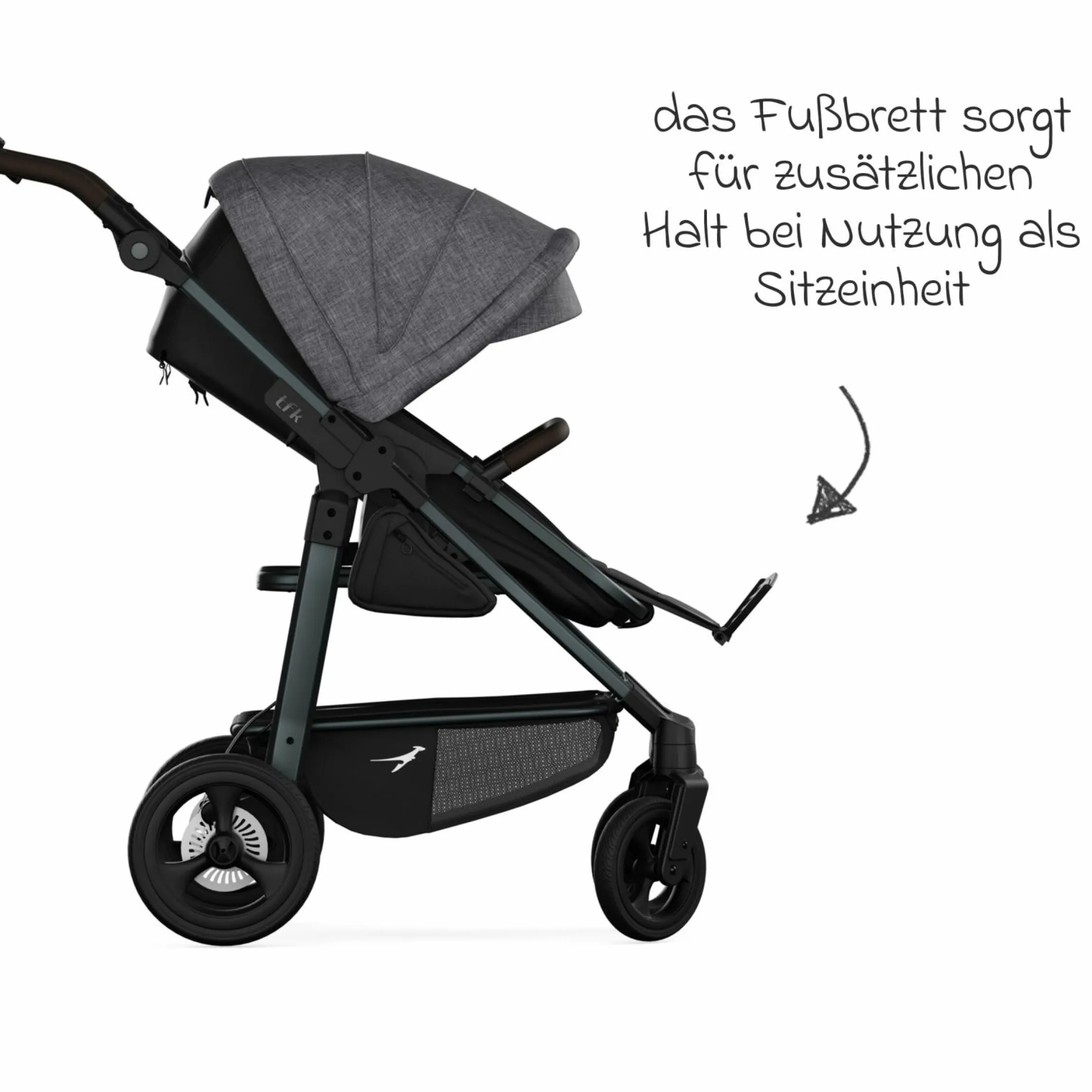Kombi-Einheit (Wanne & Sitz) für Mono 3/4 & Pro - Premium Grau - Kollektion 2025