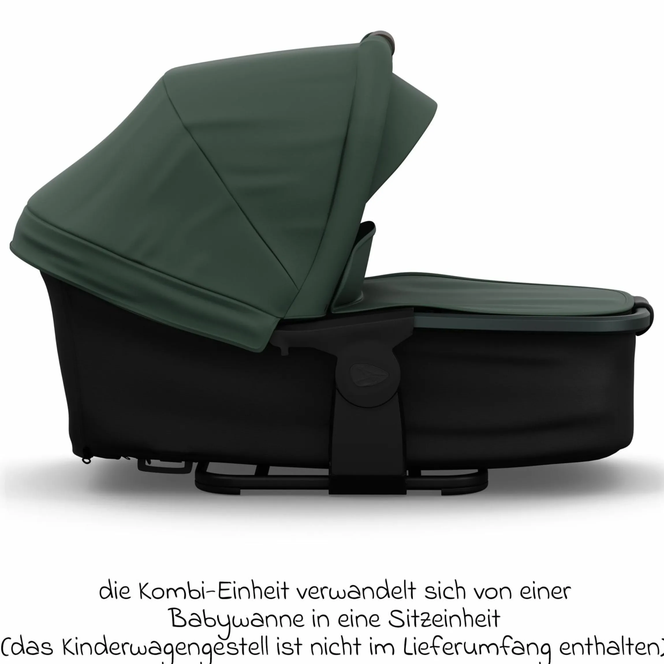 Kombi-Einheit (Wanne & Sitz) für Mono 3/4 & Pro - Olive - Kollektion 2025