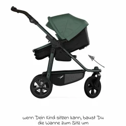 Kombi-Einheit (Wanne & Sitz) für Mono 3/4 & Pro - Olive - Kollektion 2025
