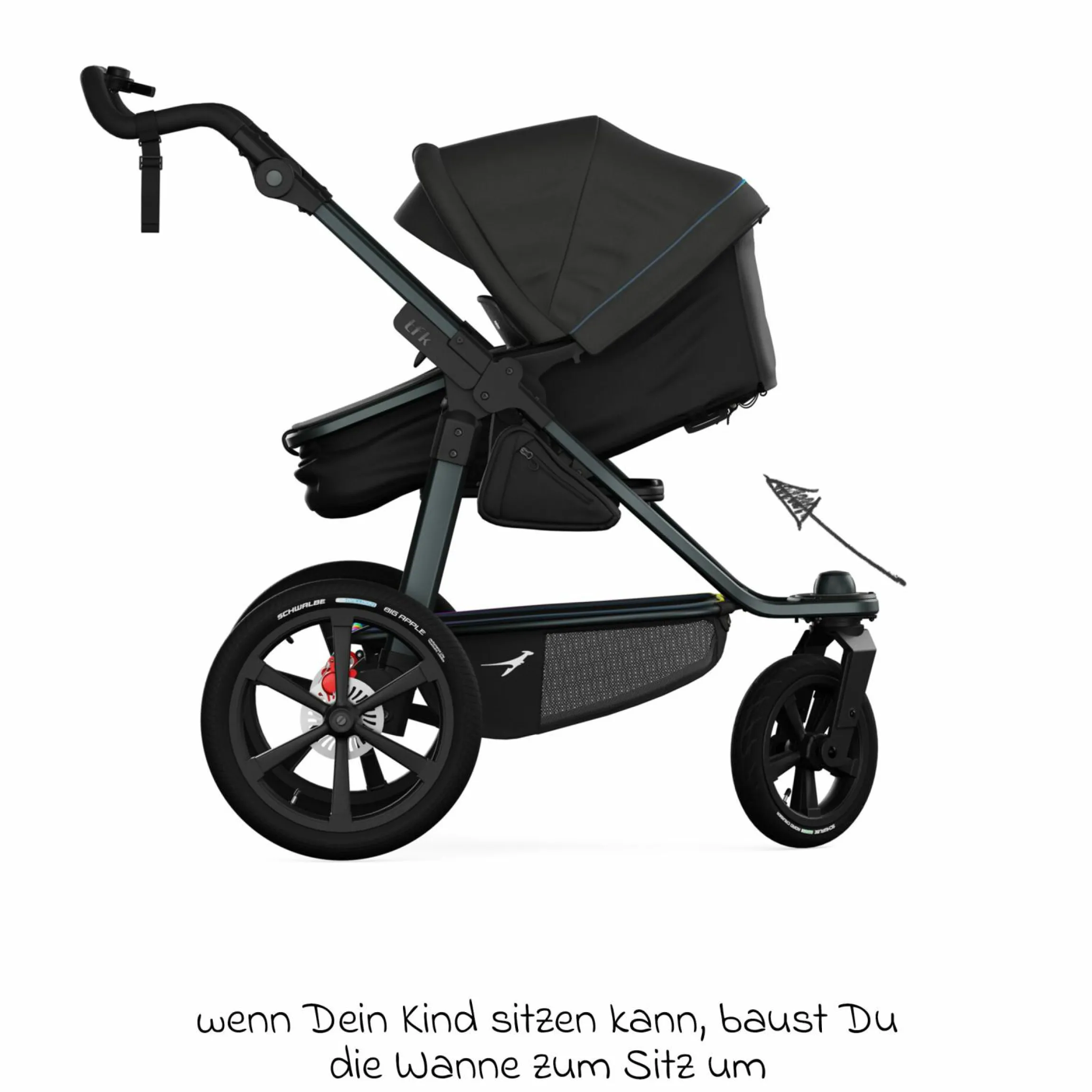 Kombi-Einheit (Wanne & Sitz) für Mono 3/4 & Pro - Anthrazit - Kollektion 2025