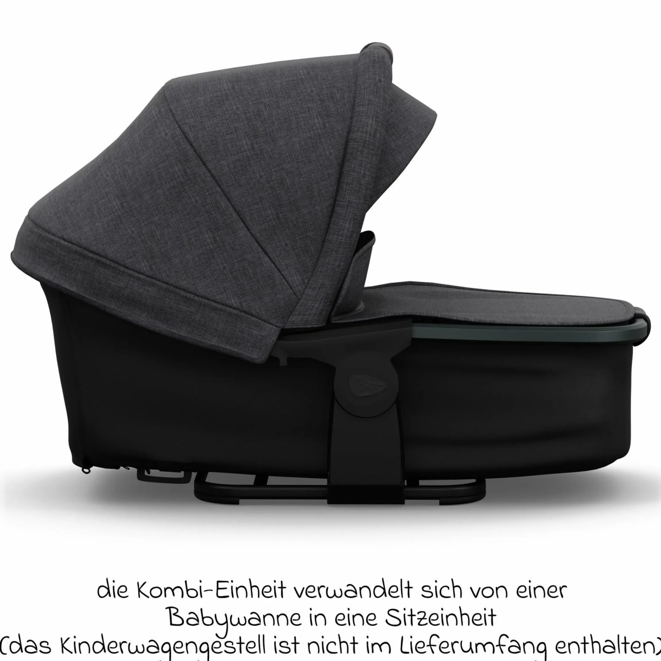 Kombi-Einheit (Wanne & Sitz) für Mono 3/4 & Pro - Premium Schwarz - Kollektion 2025