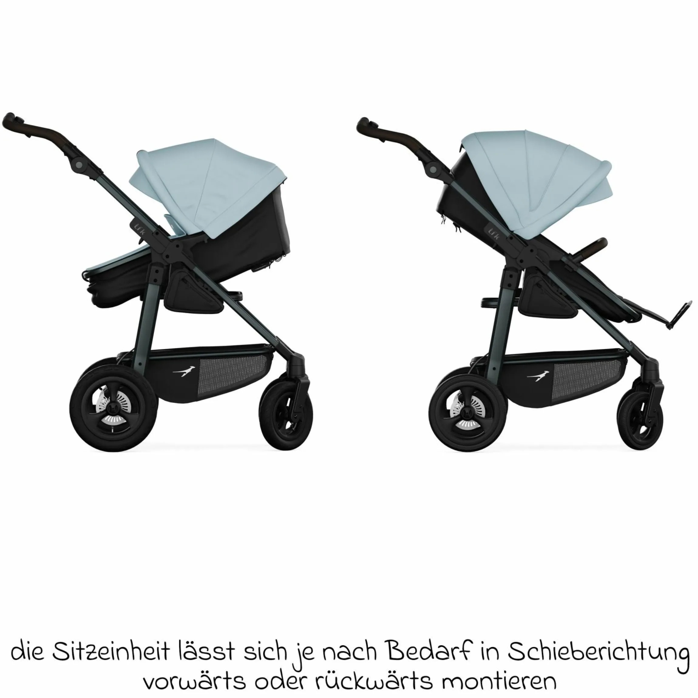 Kombi-Einheit (Wanne & Sitz) für Mono 3/4 & Pro - Blau - Kollektion 2025