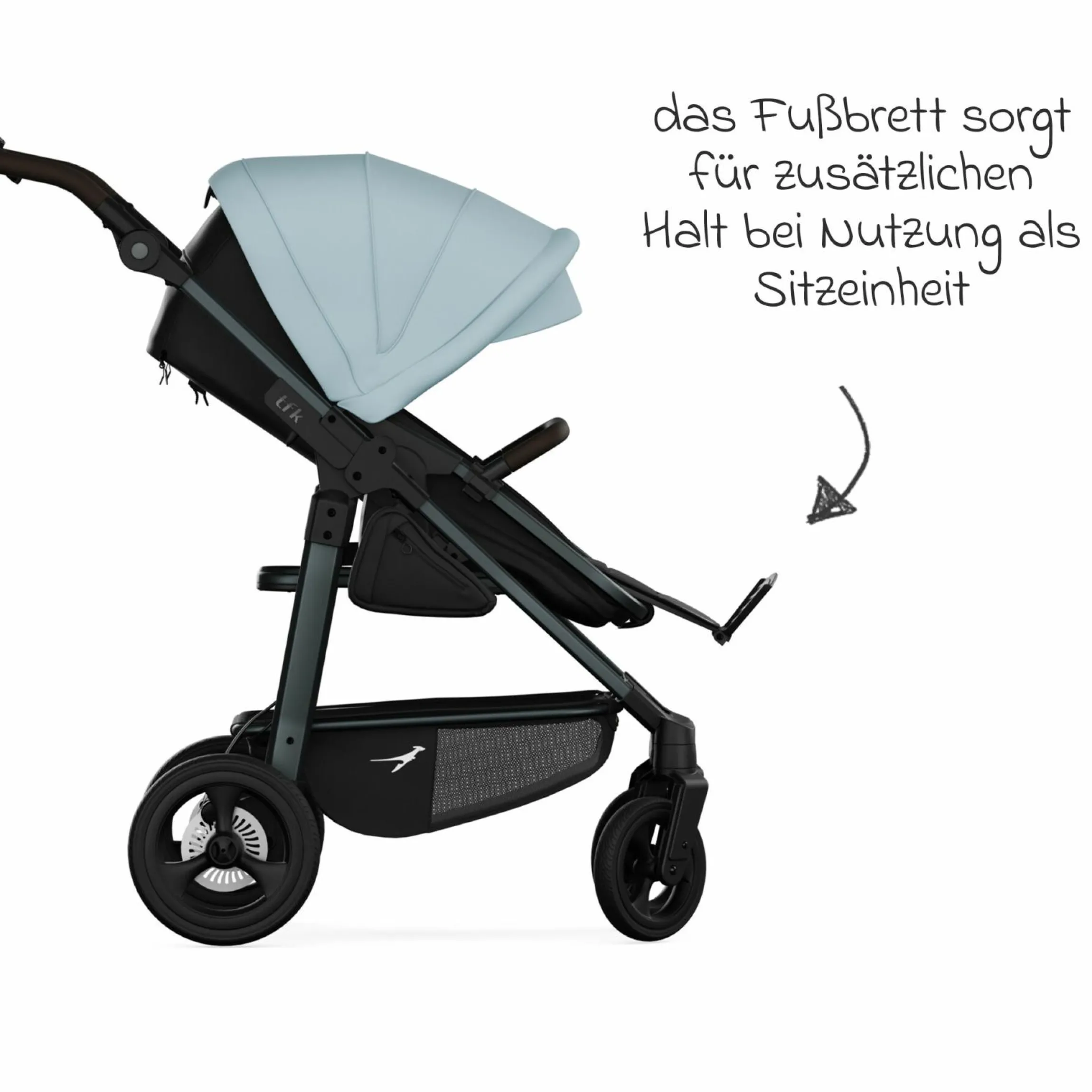 Kombi-Einheit (Wanne & Sitz) für Mono 3/4 & Pro - Blau - Kollektion 2025