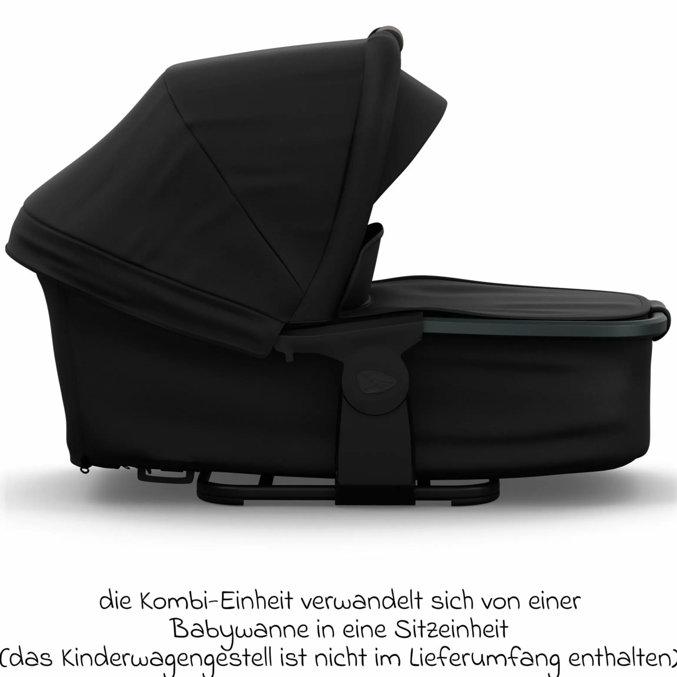 Kombi-Einheit (Wanne & Sitz) für Mono 3/4 & Pro - Schwarz - Kollektion 2025