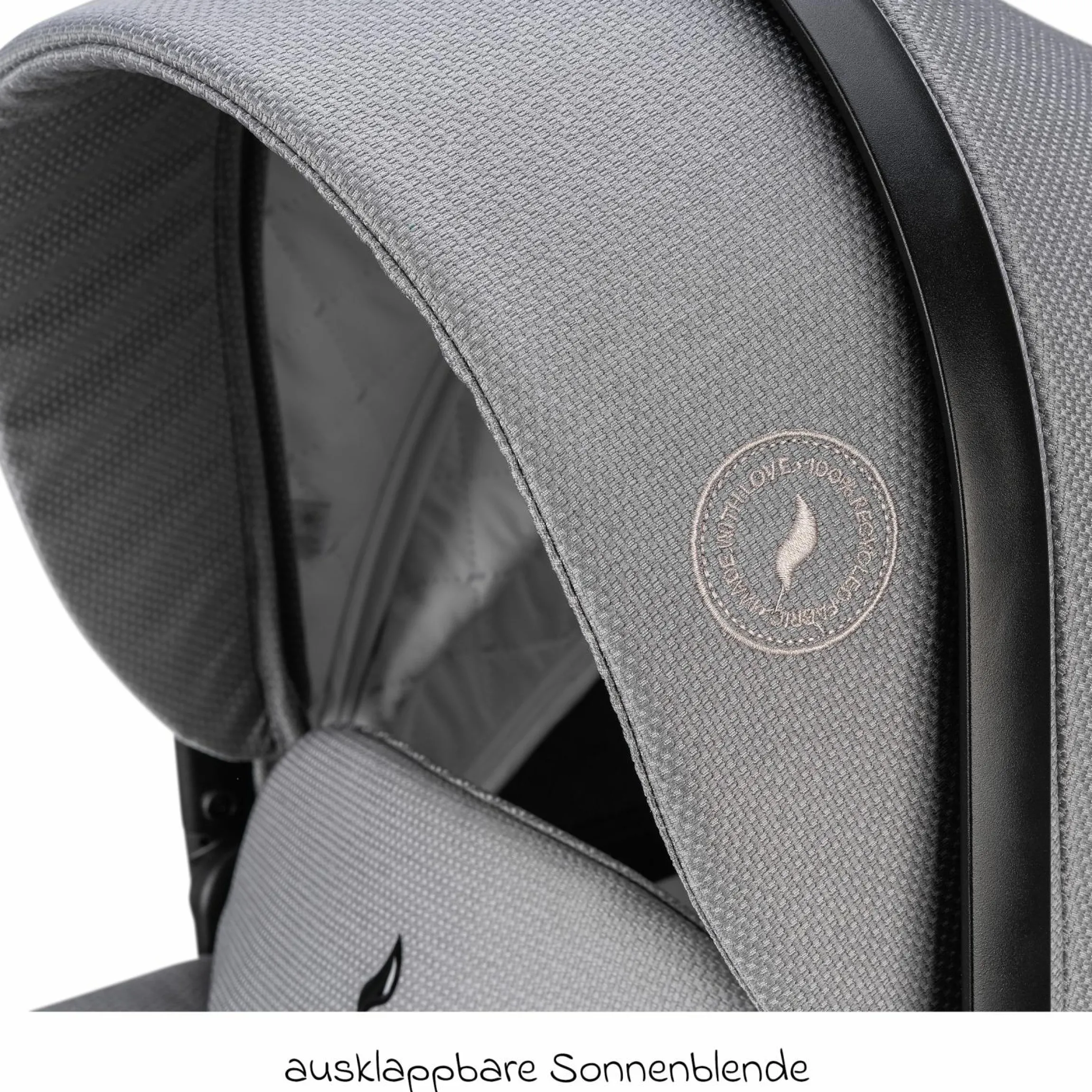Kombi-Kinderwagen Juntos bis 22 kg belastbar mit Teleskopschieber, umsetzbare Sitzeinheit, Babywanne mit Matratze & Regenschutz - Rock - Kollektion 2025