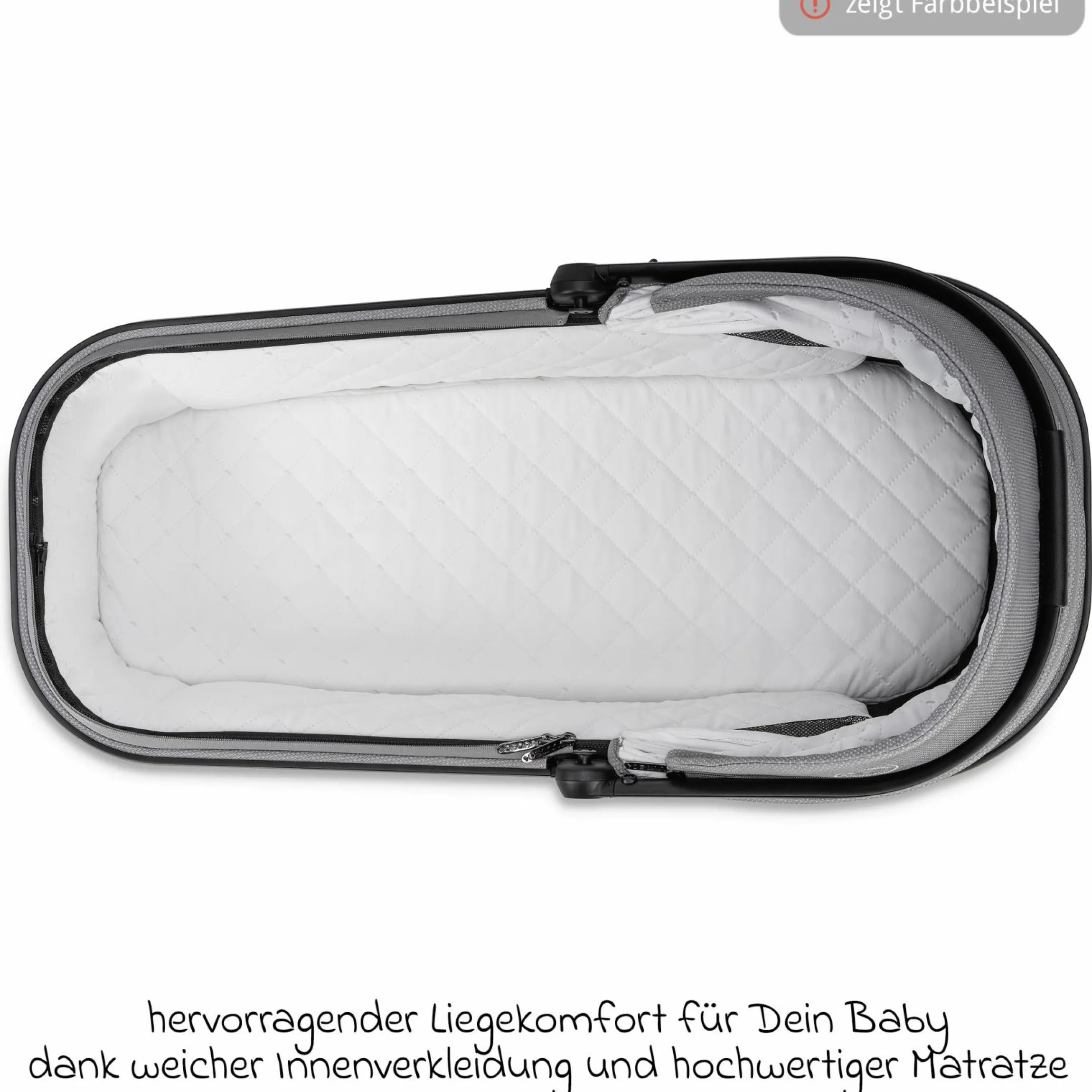 Kombi-Kinderwagen Juntos bis 22 kg belastbar mit Teleskopschieber, umsetzbare Sitzeinheit, Babywanne mit Matratze & Regenschutz - Teak - Kollektion 2025