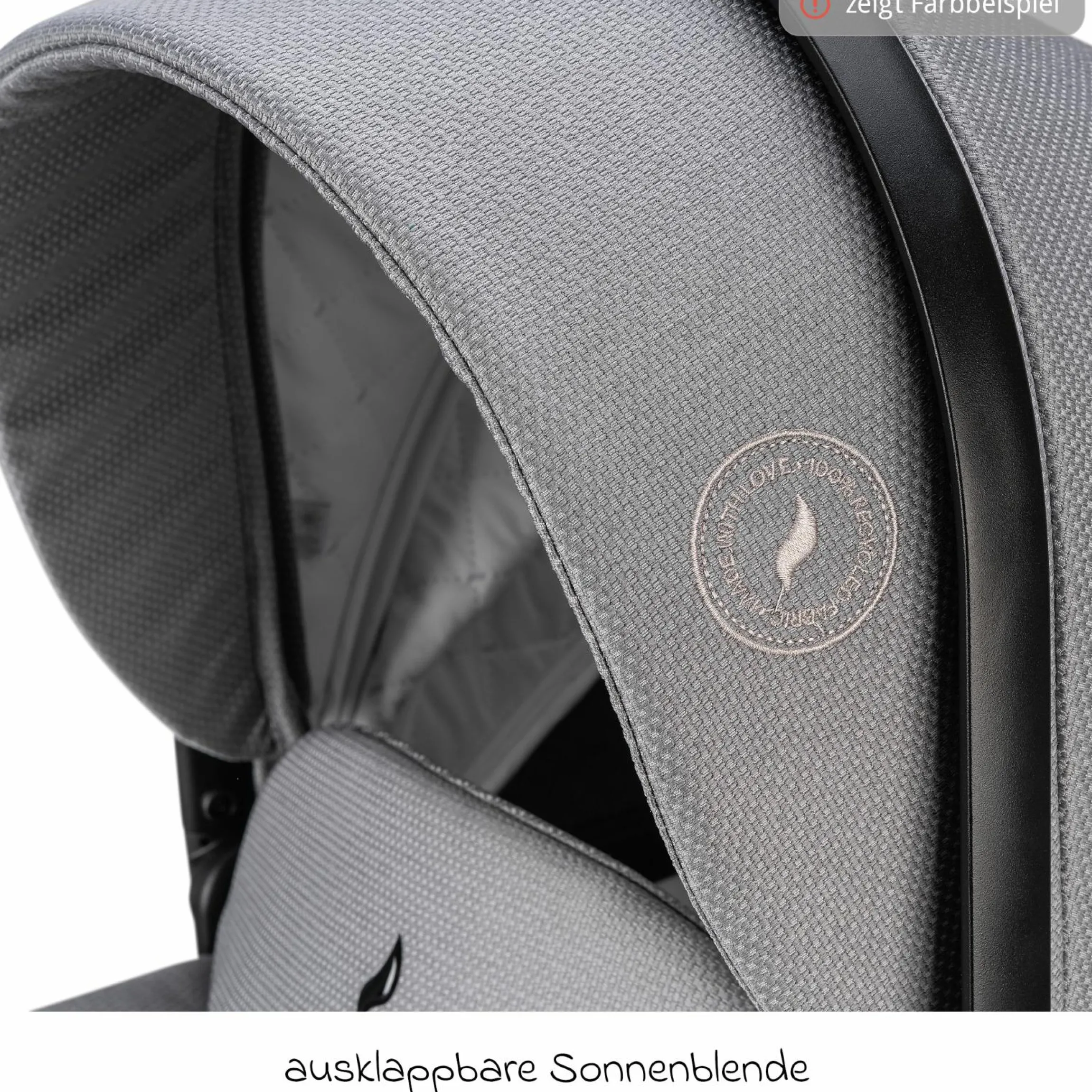 Kombi-Kinderwagen Juntos bis 22 kg belastbar mit Teleskopschieber, umsetzbare Sitzeinheit, Babywanne mit Matratze & Regenschutz - Teak - Kollektion 2025