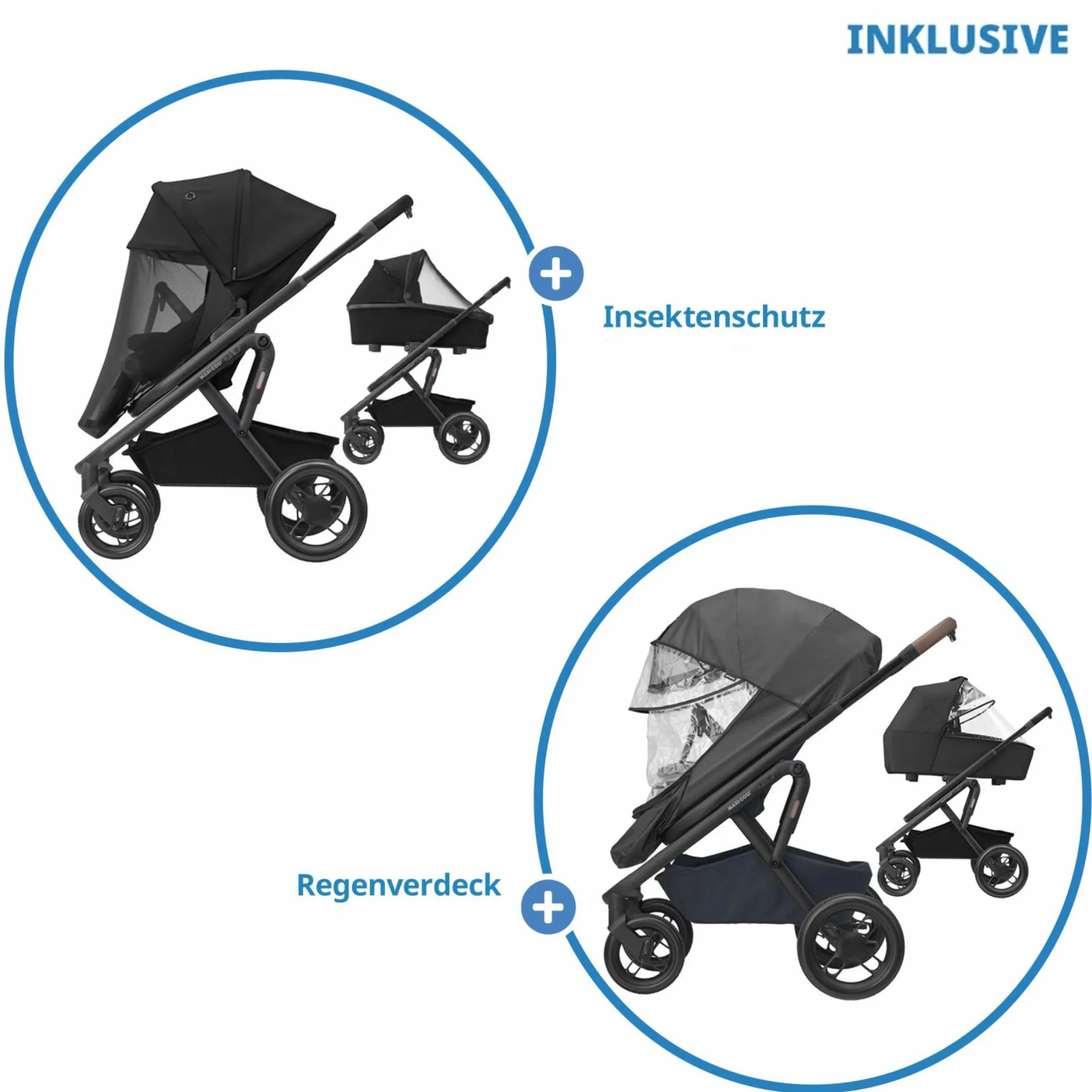 Kombi-Kinderwagen Lila XP Plus inkl. Babywanne, geräumiger XL Korb bis 10 kg, umsetzbare Sitzeinheit, bis 22kg - Essential Graphite - Kollektion 2025