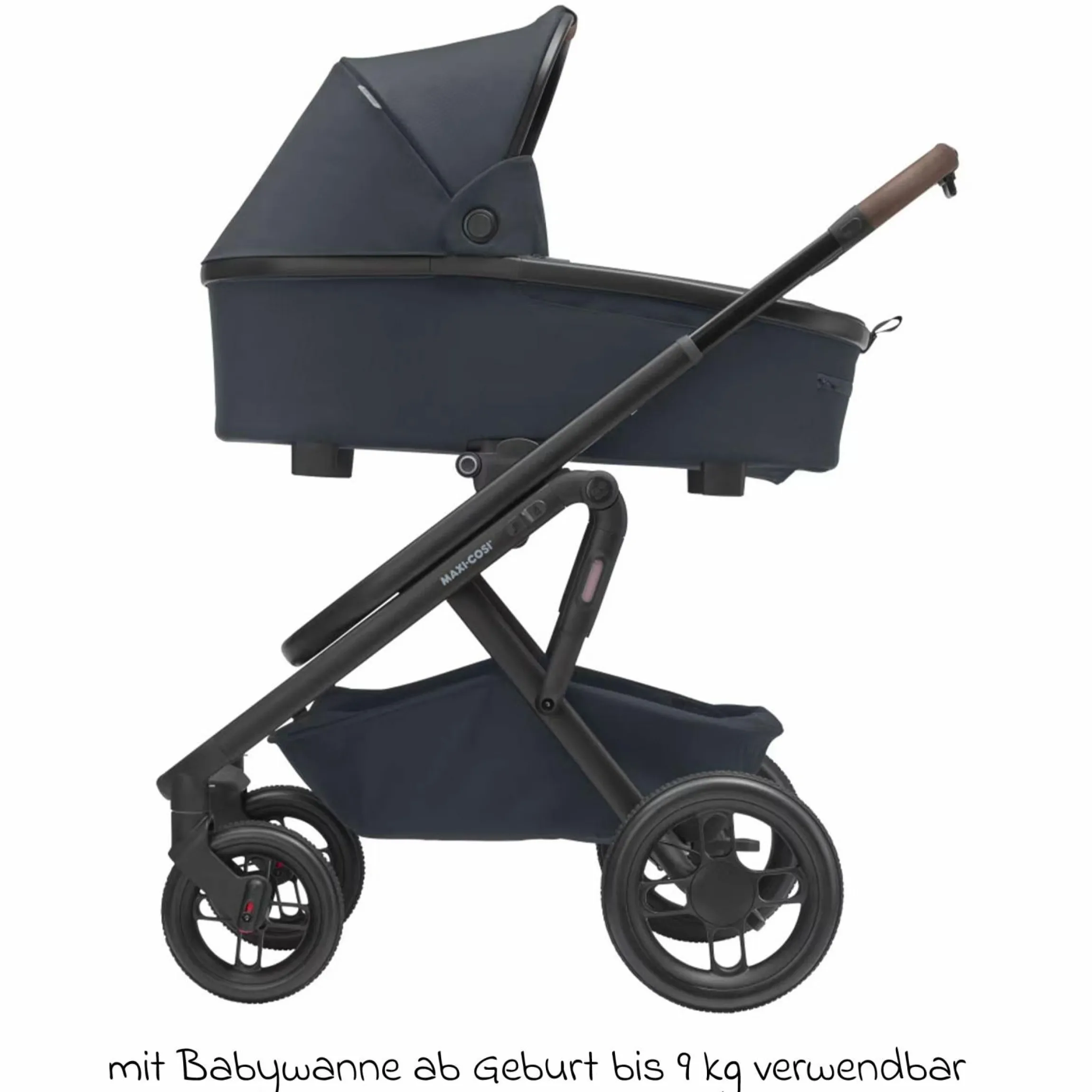 Kombi-Kinderwagen Lila XP Plus inkl. Babywanne, geräumiger XL Korb bis 10 kg, umsetzbare Sitzeinheit, bis 22kg - Essential Graphite - Kollektion 2025