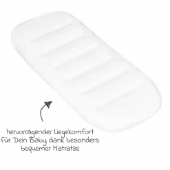 Kombi-Kinderwagen Lila XP Plus inkl. Babywanne, geräumiger XL Korb bis 10 kg, umsetzbare Sitzeinheit, bis 22kg - Essential Graphite - Kollektion 2025