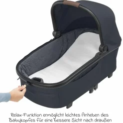 Kombi-Kinderwagen Lila XP Plus inkl. Babywanne, geräumiger XL Korb bis 10 kg, umsetzbare Sitzeinheit, bis 22kg - Essential Graphite - Kollektion 2025
