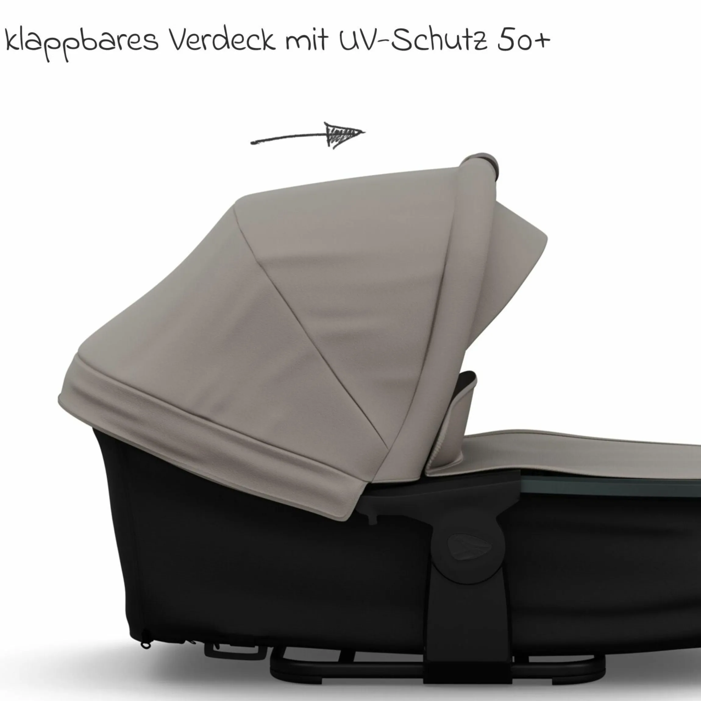 Kombi-Kinderwagen Mono 4 Luftreifen inkl. Kombi-Einheit (Babywanne+Sitz) mit Liegeposition & XXL Zubehörpaket - Sand