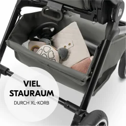 Kombi-Kinderwagen Move N Care Set - inkl. Babywanne und Sportsitz - Dark Grey