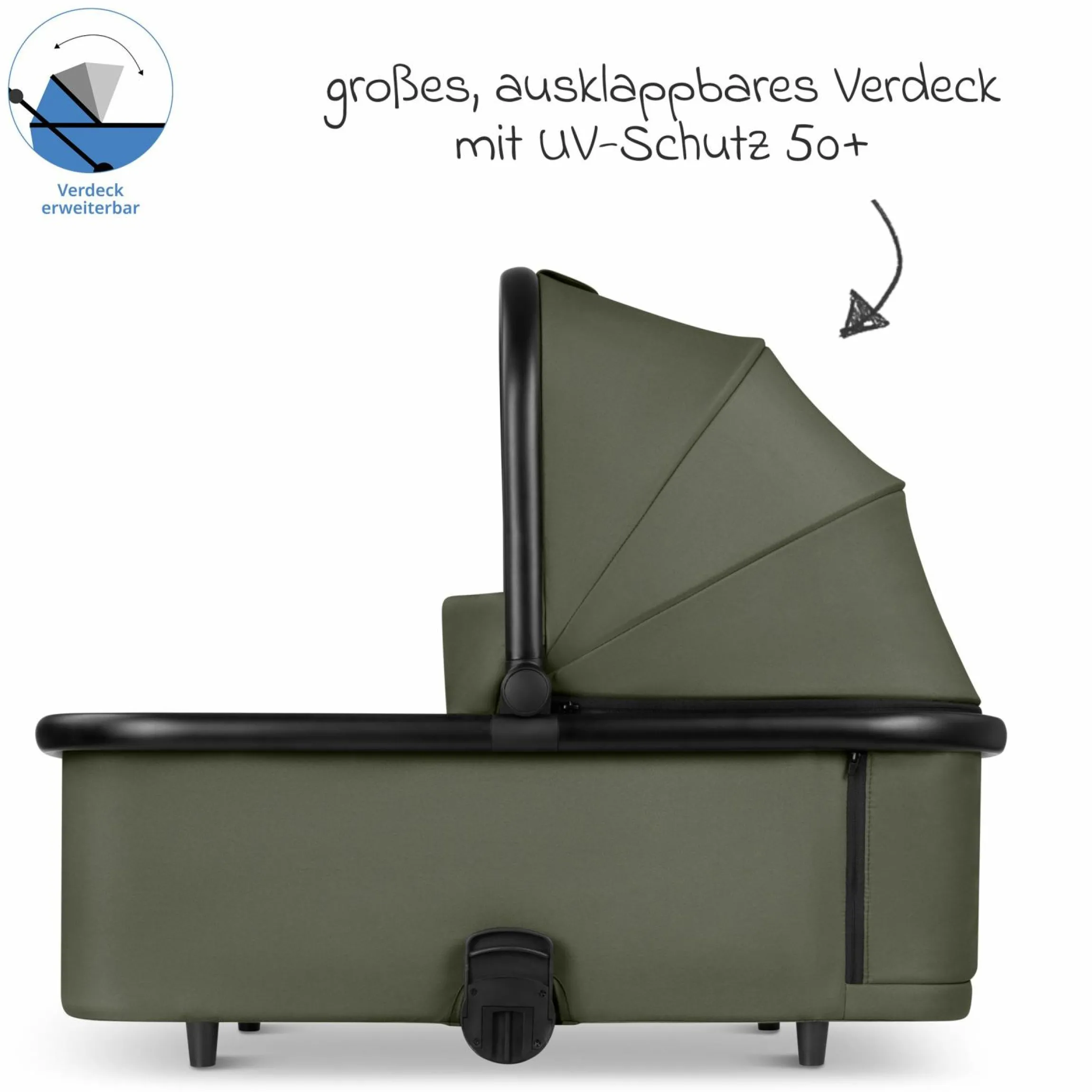 Kombi-Kinderwagen S Three bis 22 kg mit Babywanne, Sportsitz, Teleskopschieber & Adapter - Pure - Wheat