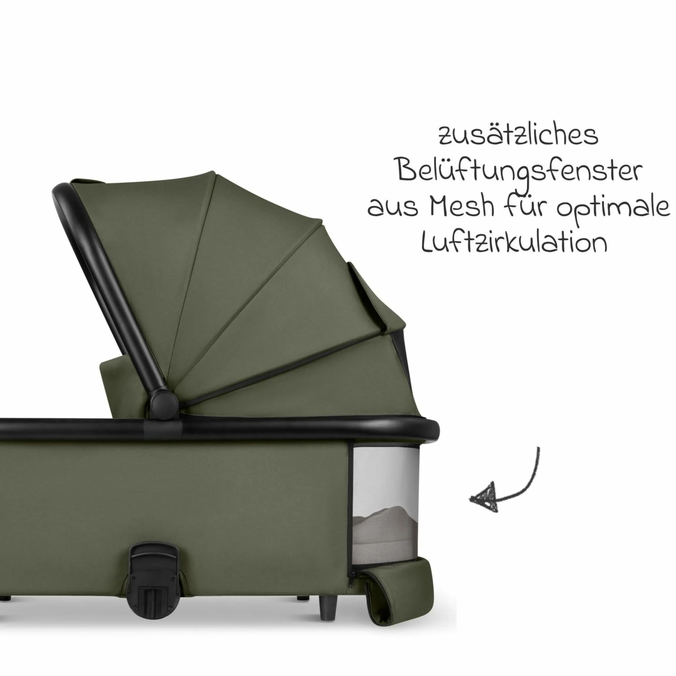 Kombi-Kinderwagen S Three bis 22 kg mit Babywanne, Sportsitz, Teleskopschieber & Adapter - Pure - Wheat