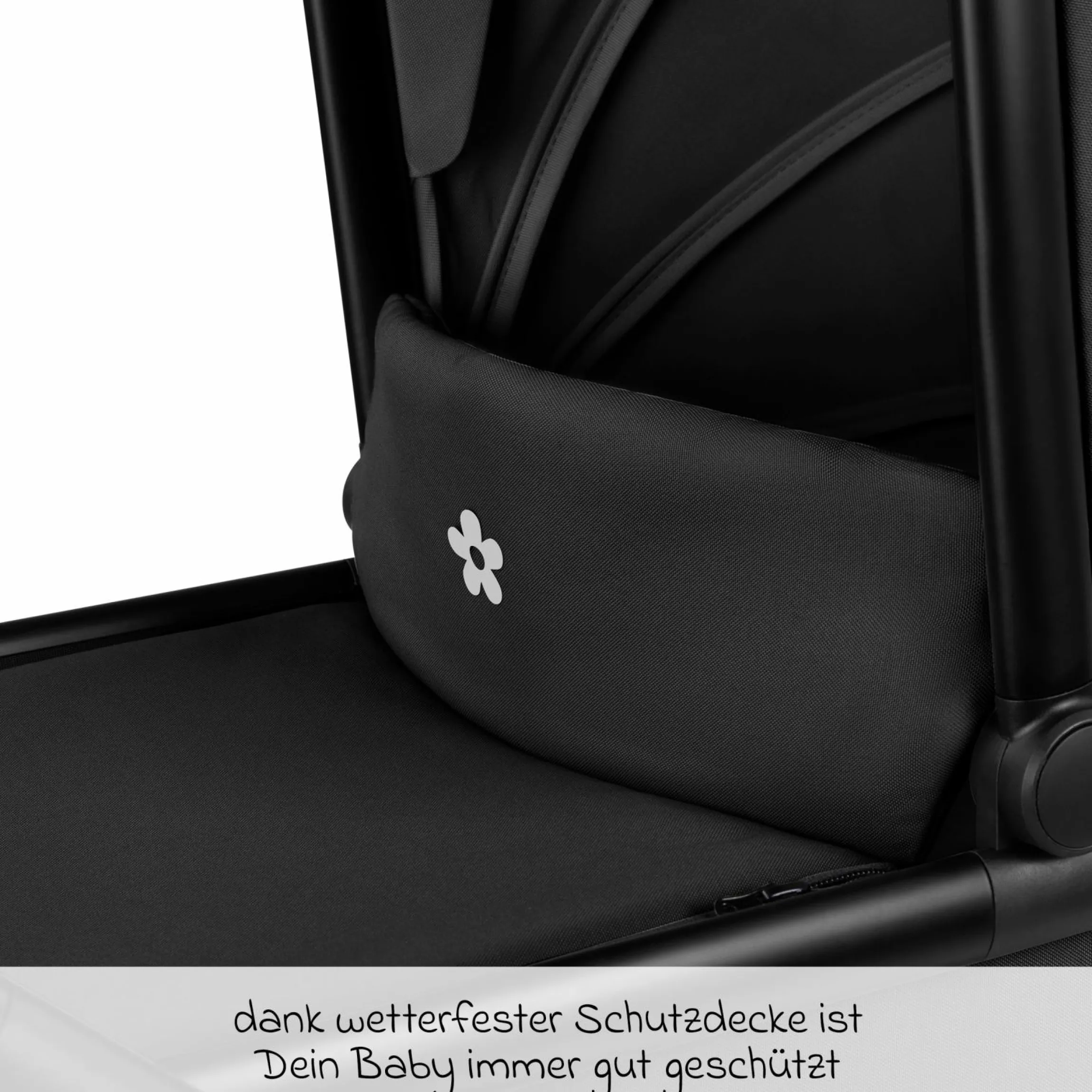 Kombi-Kinderwagen S Three bis 22 kg mit Babywanne, Sportsitz, Teleskopschieber & Adapter - Black