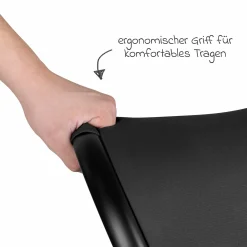 Kombi-Kinderwagen S Three bis 22 kg mit Babywanne, Sportsitz, Teleskopschieber & Adapter - Black