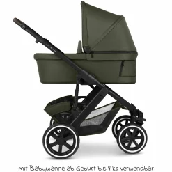 Kombi-Kinderwagen Salsa 5 Air inkl. Babywanne & Sportsitz - Pure - Avocado - Kollektion 2025