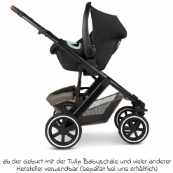 Kombi-Kinderwagen Salsa 5 Air inkl. Babywanne & Sportsitz mit XXL-Zubehörpaket - Pure - Nature - Kollektion 2025