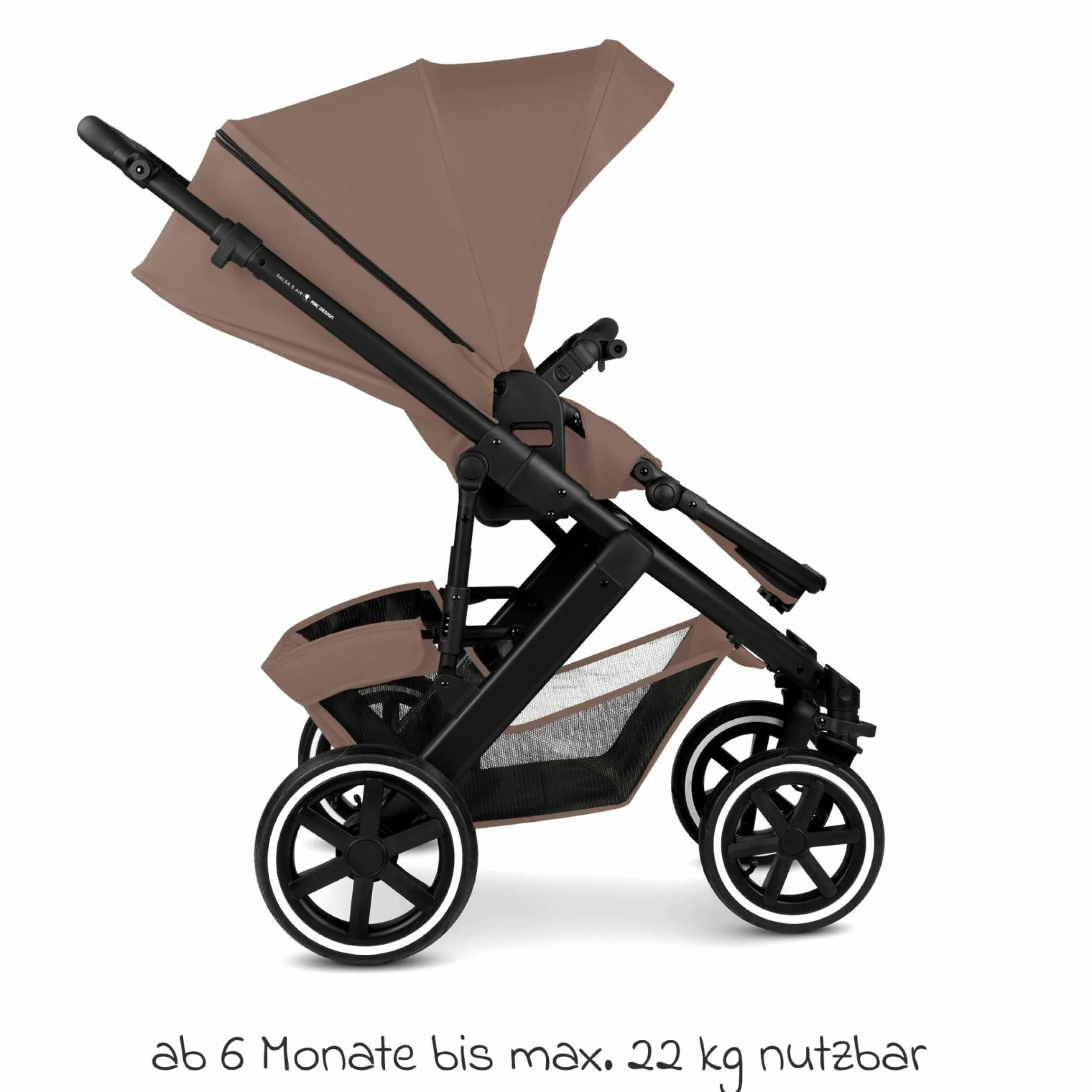 Kombi-Kinderwagen Salsa 5 Air inkl. Babywanne & Sportsitz - Dark Beige