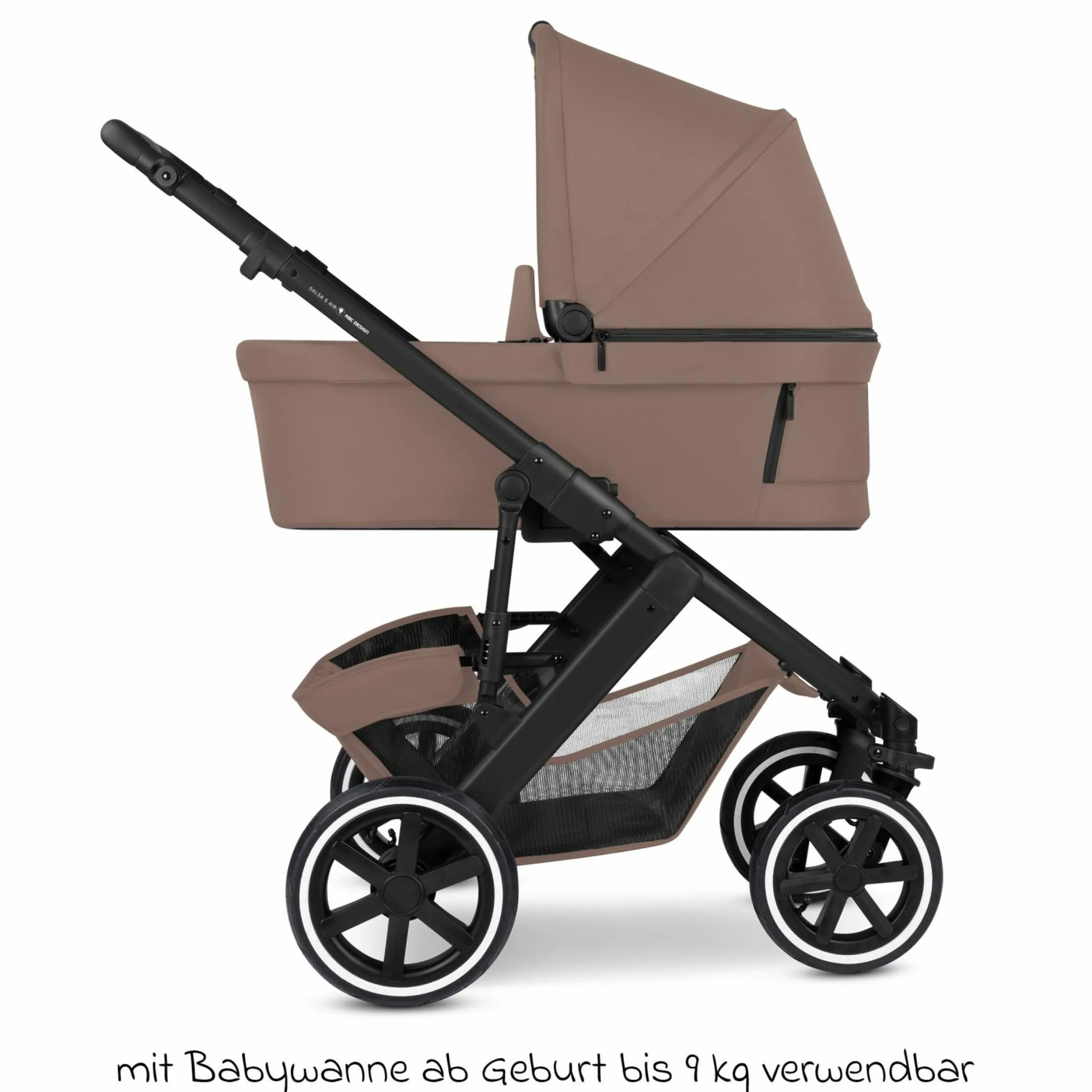 Kombi-Kinderwagen Salsa 5 Air inkl. Babywanne & Sportsitz - Dark Beige