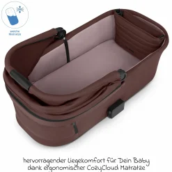 Kombi-Kinderwagen Salsa 5 Air Set inkl. Babywanne, Sportsitz, Wickeltasche Urban, Winterfußsack und zweite Kisseneinlage - Umbra - Kollektion 2025