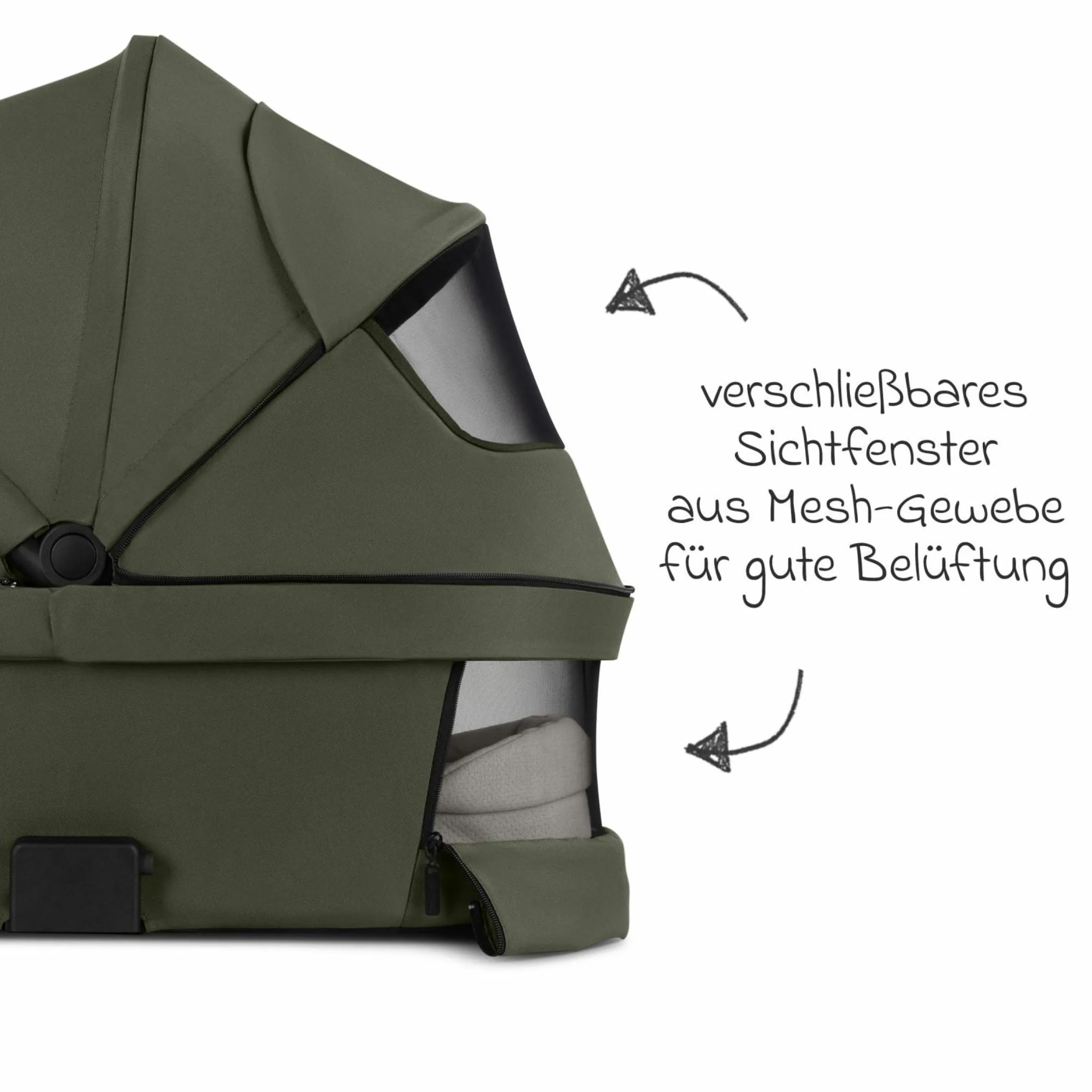 Kombi-Kinderwagen Salsa 5 Air inkl. Babywanne & Sportsitz mit XXL-Zubehörpaket - Pure - Avocado - Kollektion 2025