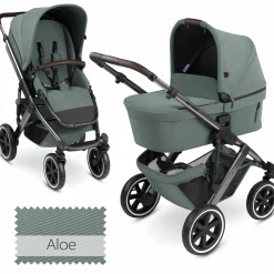 Kombi-Kinderwagen Salsa 4 Air - inkl. Babywanne & Sportsitz - Aloe - Kollektion 2024