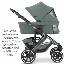 Kombi-Kinderwagen Salsa 4 Air - inkl. Babywanne & Sportsitz - Aloe - Kollektion 2024