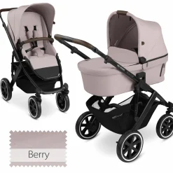 Kombi-Kinderwagen Salsa 4 Air - inkl. Babywanne & Sportsitz - Pure Edition - Berry - Kollektion 2024