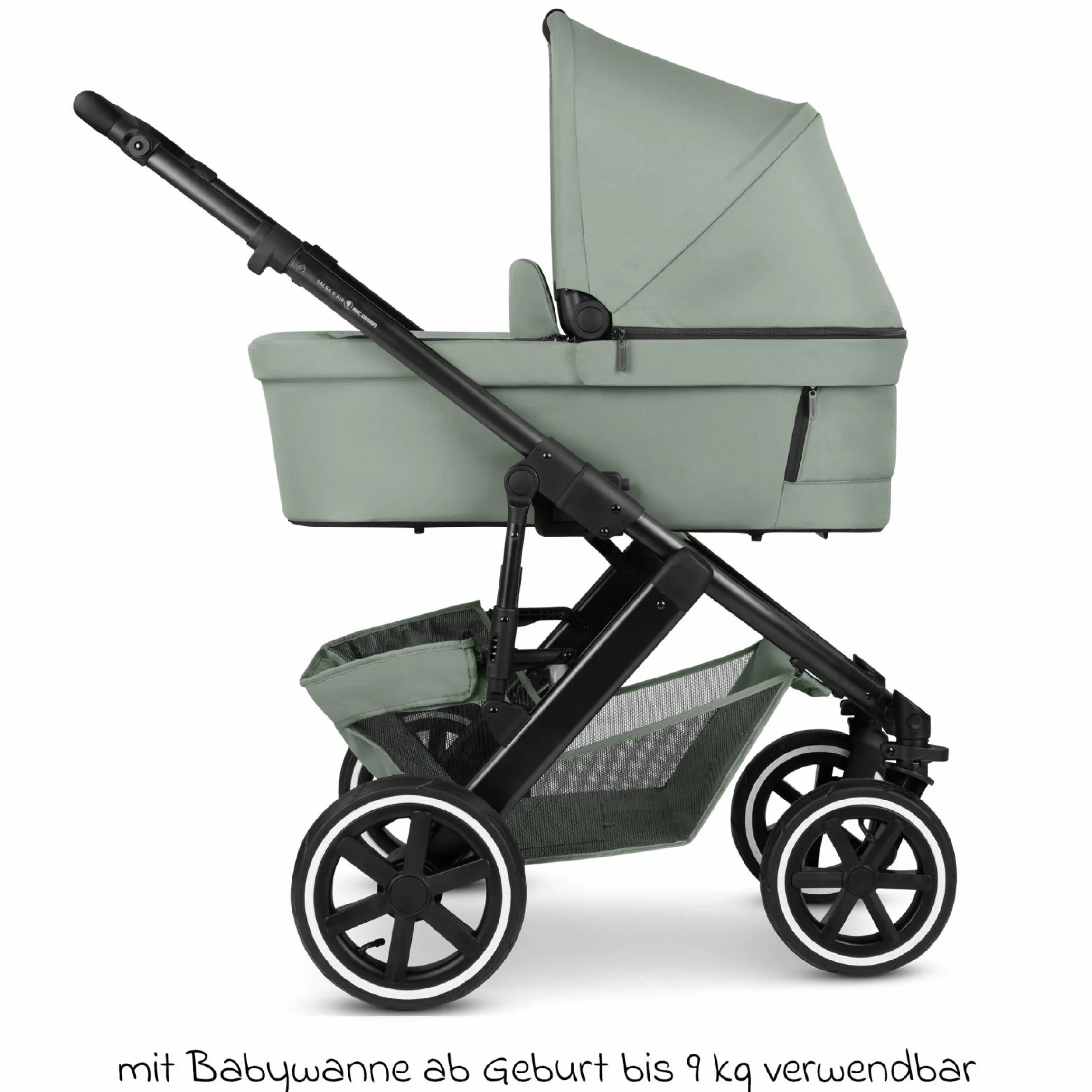 Kombi-Kinderwagen Salsa 5 Air inkl. Babywanne & Sportsitz mit XXL-Zubehörpaket - Pine - Kollektion 2025