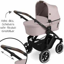 Kombi-Kinderwagen Salsa 4 Air - inkl. Babywanne & Sportsitz mit XXL Zubehörpaket - Pure Edition - Berry - Kollektion 2024