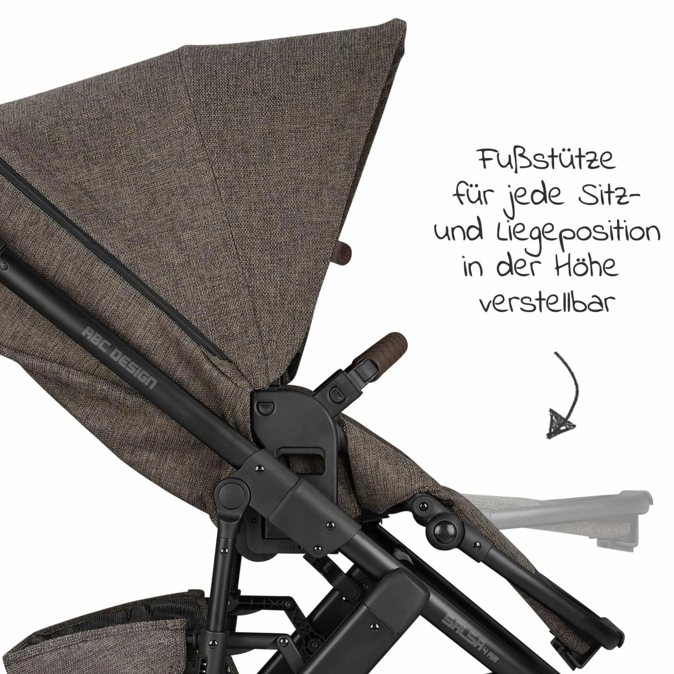 Kombi-Kinderwagen Salsa 4 Air - Sportsitz (ohne Babywanne) - Fashion Edition - Braid