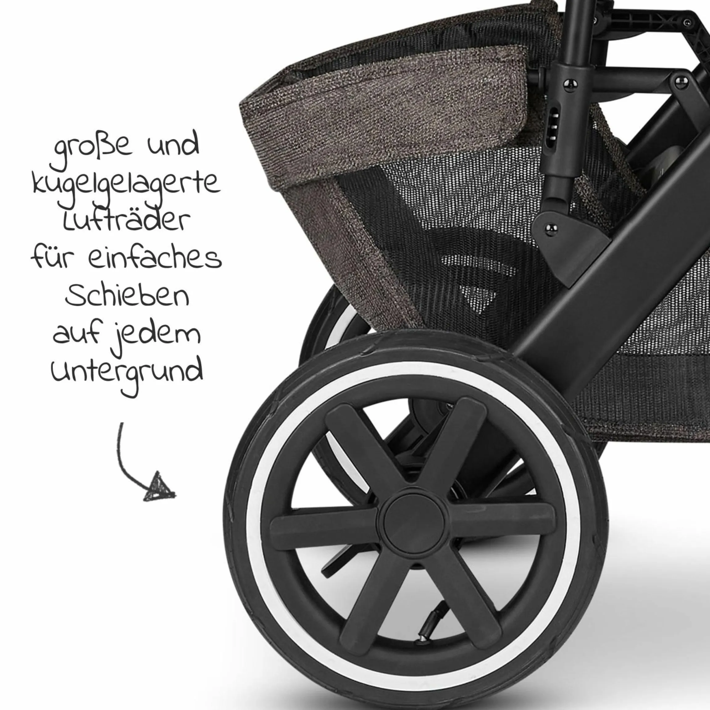 Kombi-Kinderwagen Salsa 4 Air - Sportsitz (ohne Babywanne) - Fashion Edition - Braid