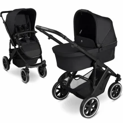 Kombi-Kinderwagen Salsa 5 Air inkl. Babywanne & Sportsitz - Pure - Coal - Kollektion 2025