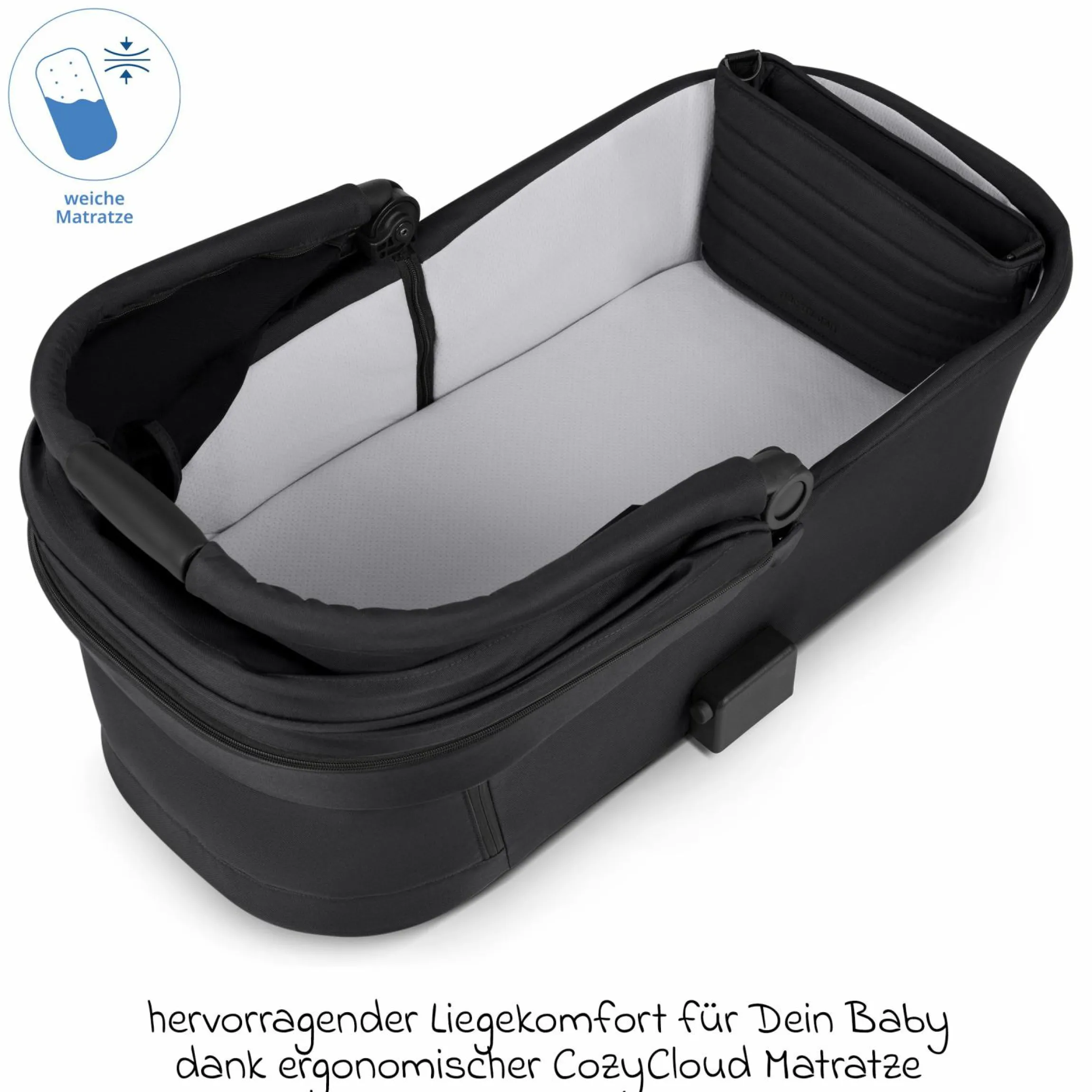Kombi-Kinderwagen Salsa 5 Air inkl. Babywanne & Sportsitz - Pure - Coal - Kollektion 2025