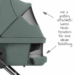Kombi-Kinderwagen Salsa 4 Air - inkl. Babywanne & Sportsitz mit XXL Zubehörpaket - Aloe - Kollektion 2024