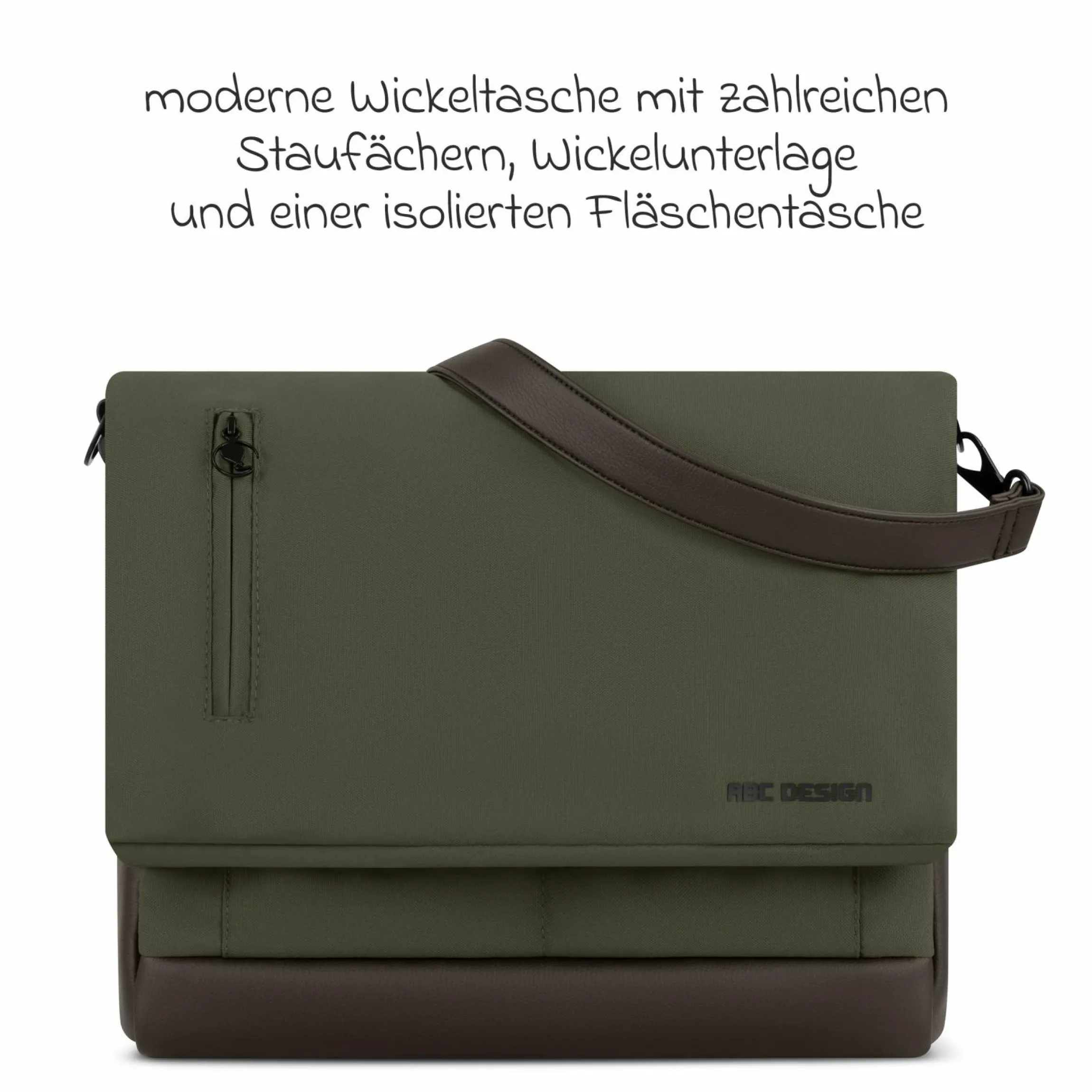 Kombi-Kinderwagen Salsa 5 Run - inkl. Babywanne, Sportsitz, Wickeltasche, Regenschutz, Becherhalter & Sonnenschirm - Pure - Avocado