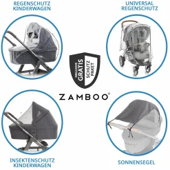 Kombi-Kinderwagen Salsa 5 Run - inkl. Babywanne, Sportsitz, Sportzulassung, Luftbereifung, Sitzeinlage & Handbremse inkl. XXL-Zubehörpaket - Umbra - Kollektion 2025