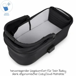 Kombi-Kinderwagen Salsa 5 Run - inkl. Babywanne, Sportsitz, Sportzulassung, Luftbereifung, Sitzeinlage & Handbremse inkl. XXL-Zubehörpaket - Pure - Coal - Kollektion 2025
