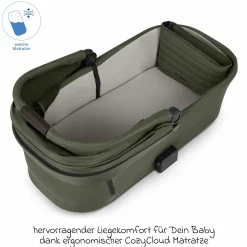 Kombi-Kinderwagen Salsa 5 Run - inkl. Babywanne, Sportsitz, Sportzulassung, Luftbereifung, Sitzeinlage & Handbremse inkl. XXL-Zubehörpaket - Pure - Avocado - Kollektion 2025