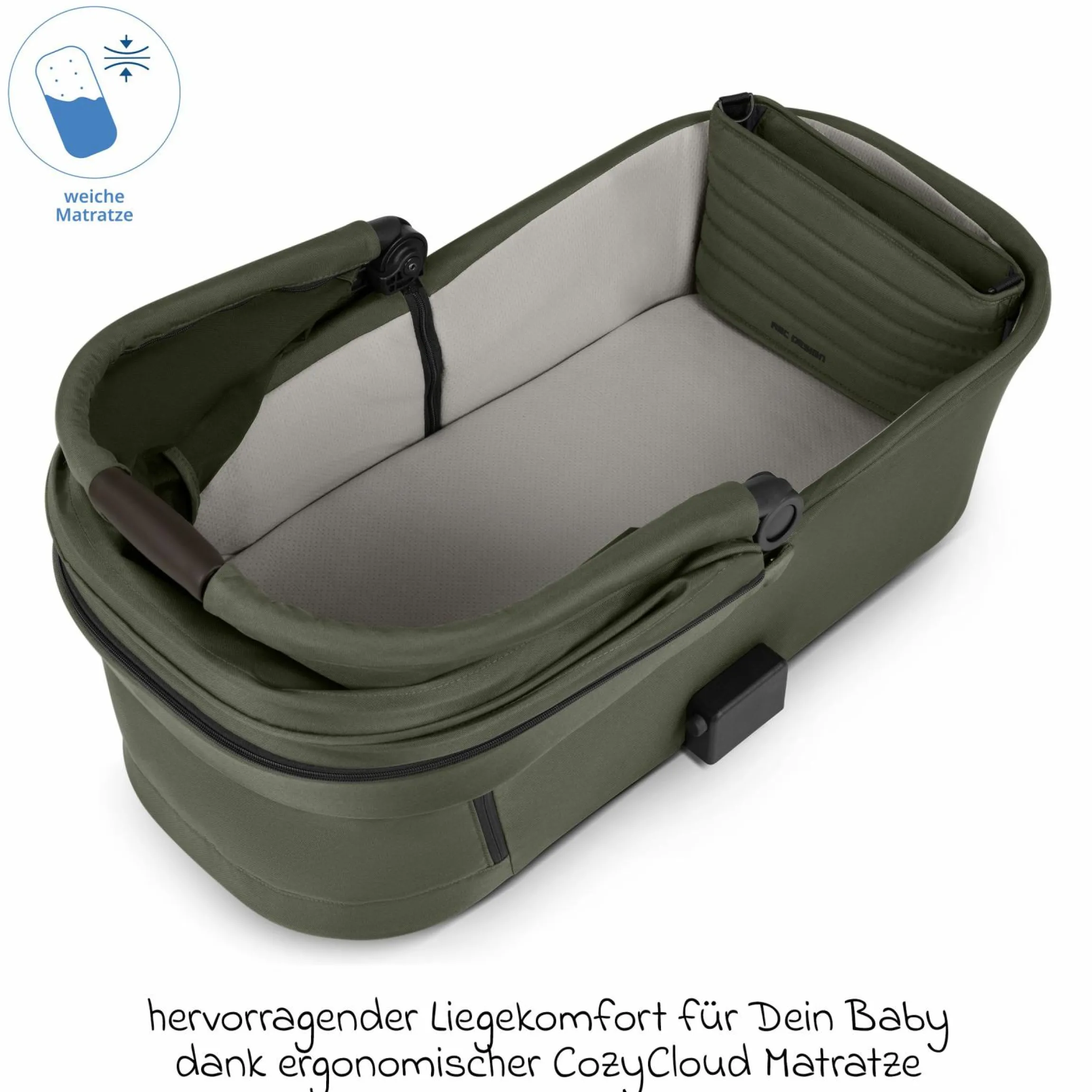 Kombi-Kinderwagen Salsa 5 Run - inkl. Babywanne, Sportsitz, Sportzulassung, Luftbereifung, Sitzeinlage & Handbremse inkl. XXL-Zubehörpaket - Pure - Avocado - Kollektion 2025