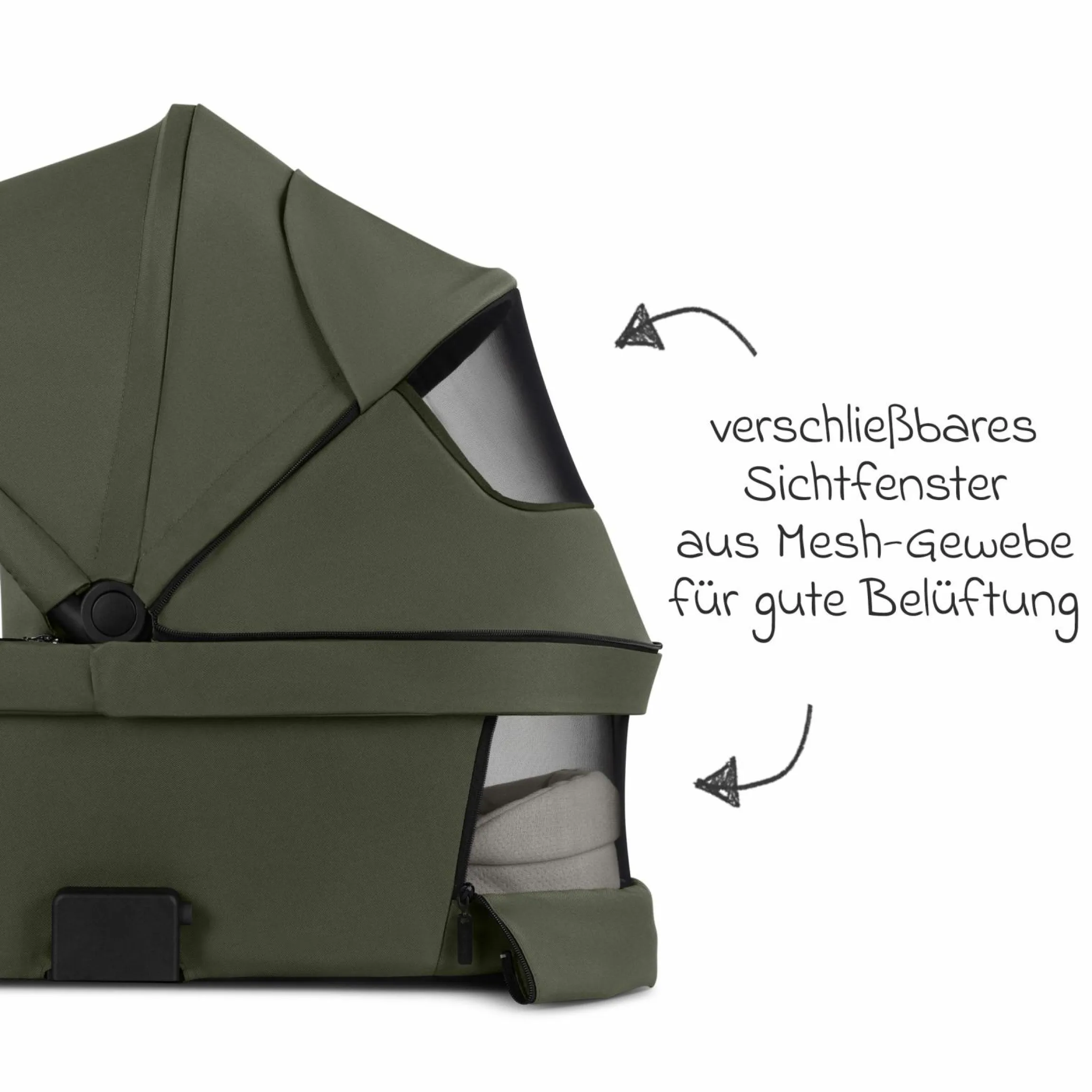 Kombi-Kinderwagen Salsa 5 Run - inkl. Babywanne, Sportsitz, Sportzulassung, Luftbereifung, Sitzeinlage & Handbremse inkl. XXL-Zubehörpaket - Pure - Avocado - Kollektion 2025