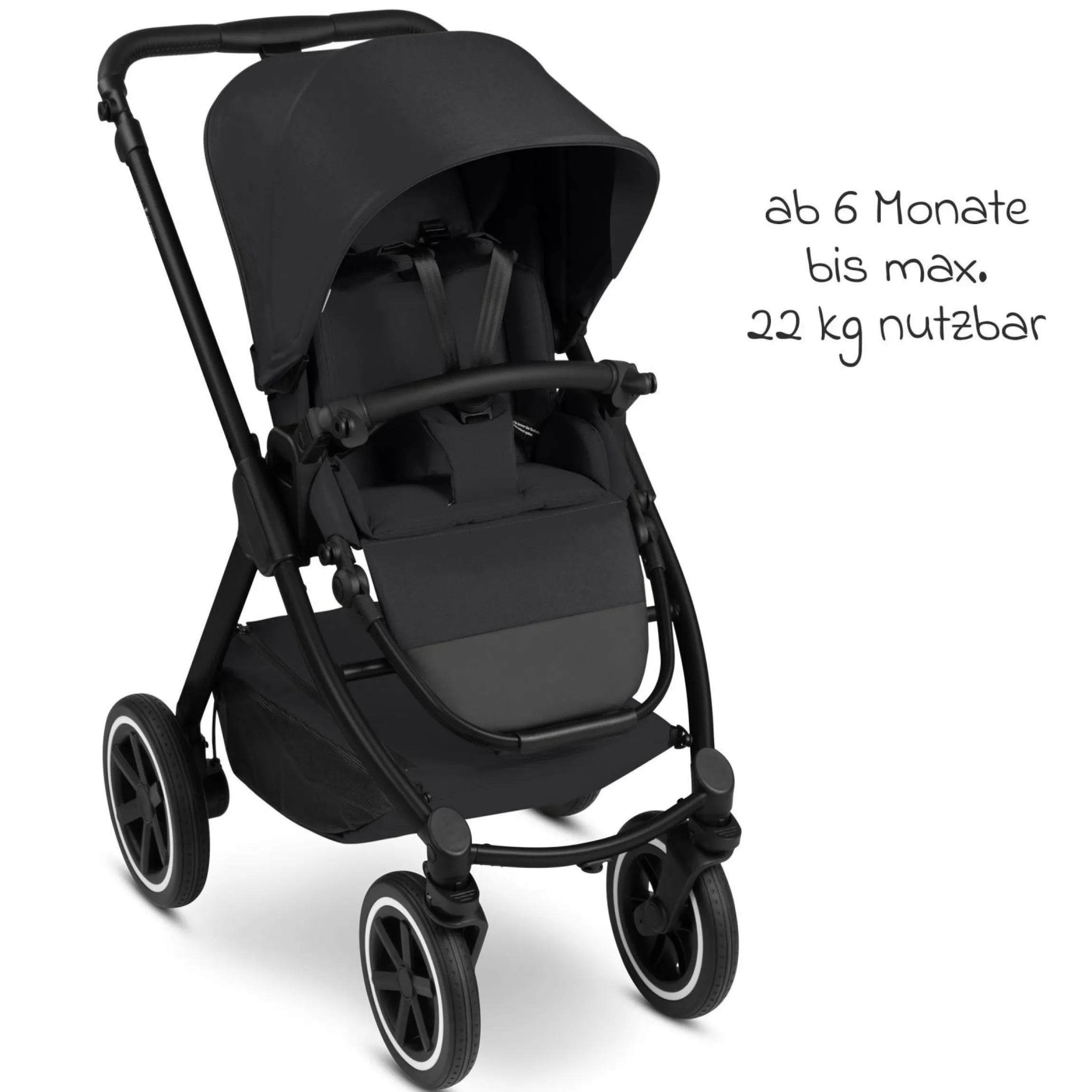 Kombi-Kinderwagen Samba 2 inkl. Babywanne & Sportsitz mit XXL-Zubehörpaket - Pure - Coal - Kollektion 2025