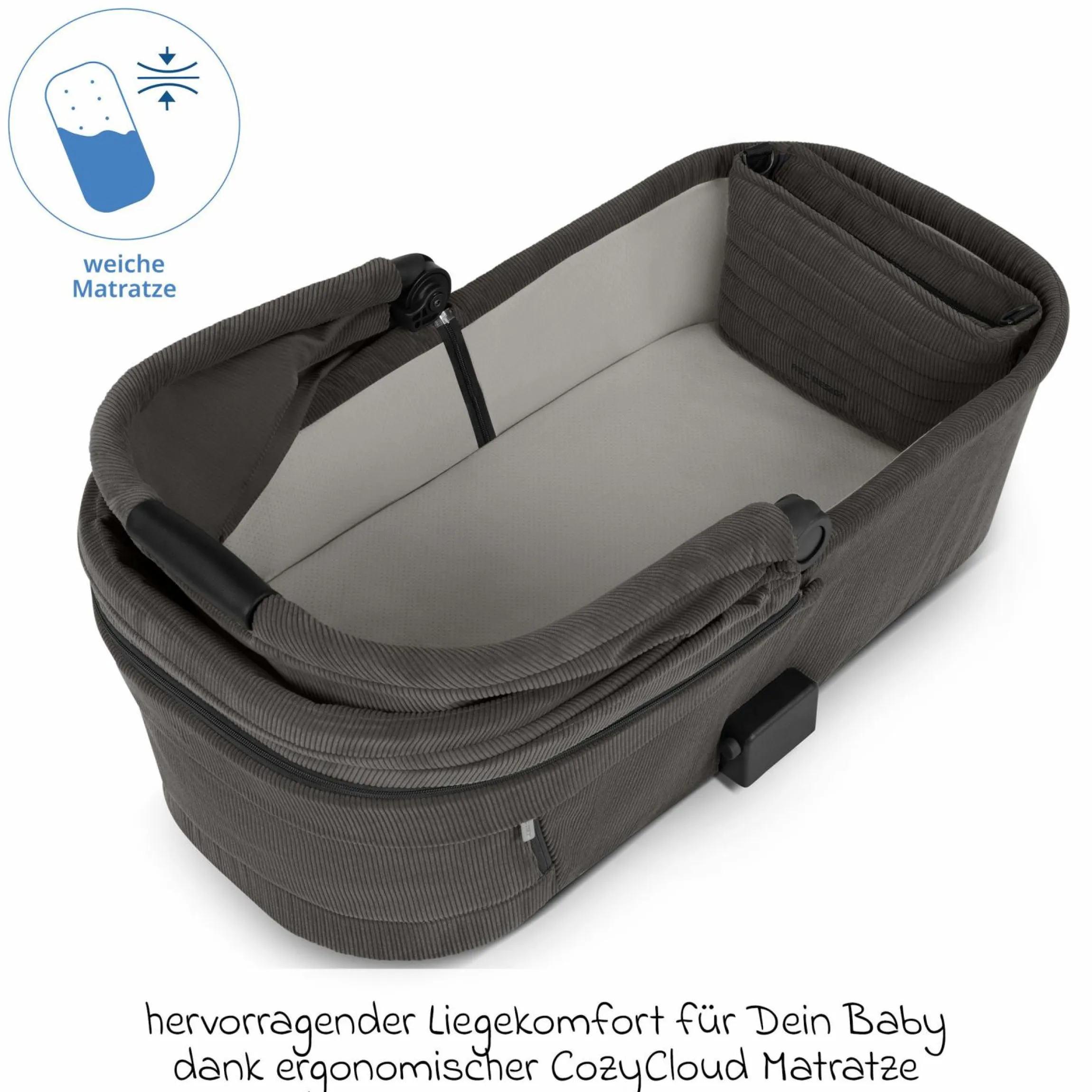 Kombi-Kinderwagen Samba 2 inkl. Babywanne & Sportsitz mit XXL-Zubehörpaket - Almond - Kollektion 2025