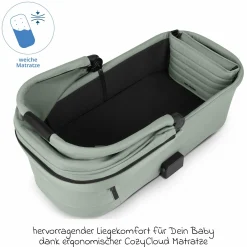 Kombi-Kinderwagen Samba 2 inkl. Babywanne & Sportsitz mit XXL-Zubehörpaket - Pine - Kollektion 2025